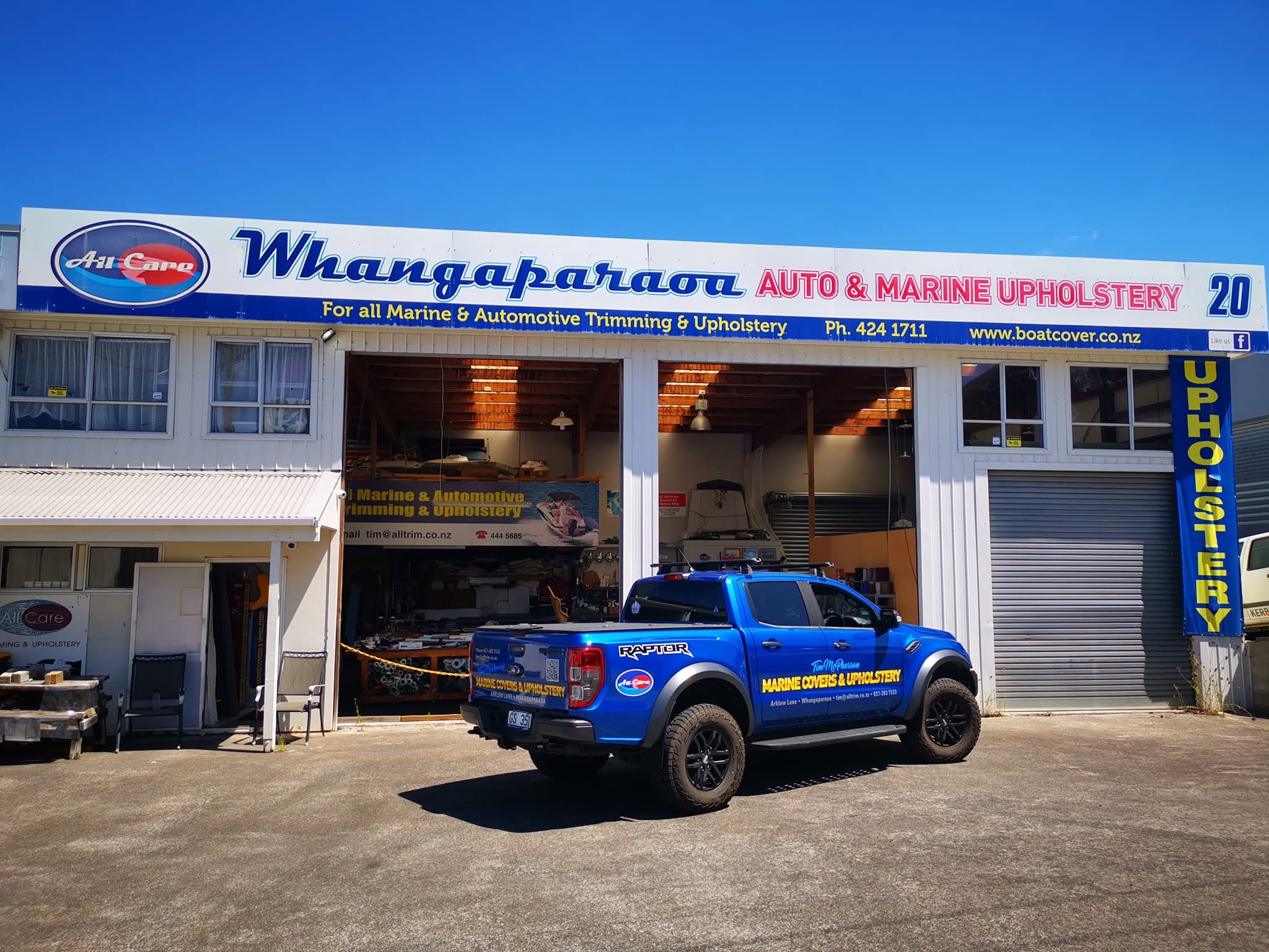 The shopfront at 20 Arklow Lane, Whangaparaoa
